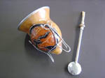 「クイア イ ボンバ」マテ茶カップ(ストロー付き)