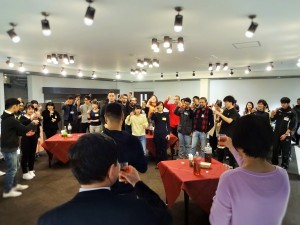 （卓球大会）交流会　乾杯